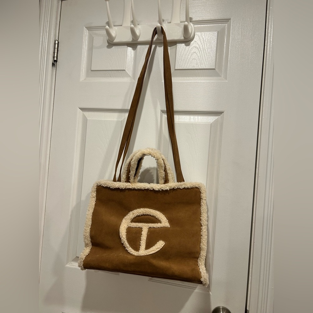 Ugg x Telfar Brown Shearling Medium Bag